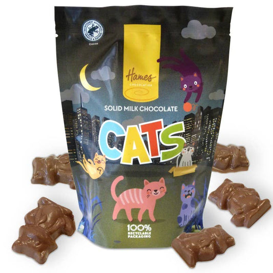 Hames Solid Milk Chocolate Shaped Cats