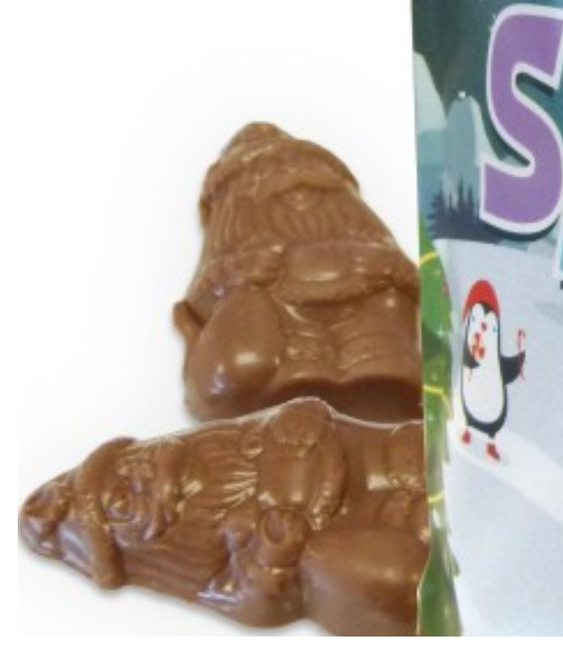 Hames Solid Milk Chocolate Santa's