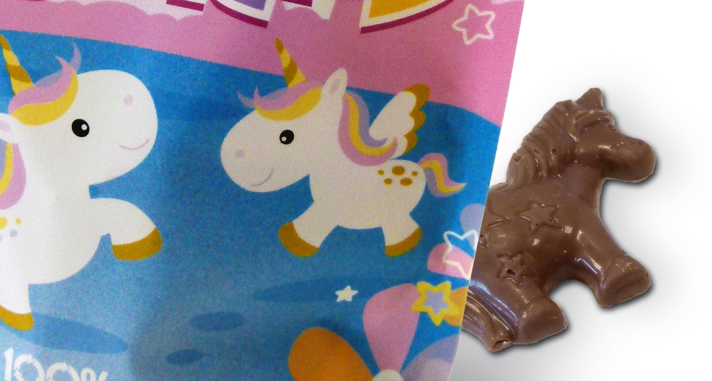 Hames Solid Milk Chocolate Shaped Unicorns