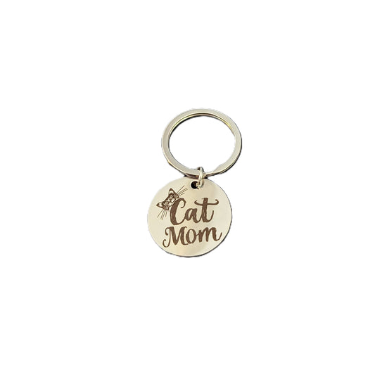 Cat Mom Keyring