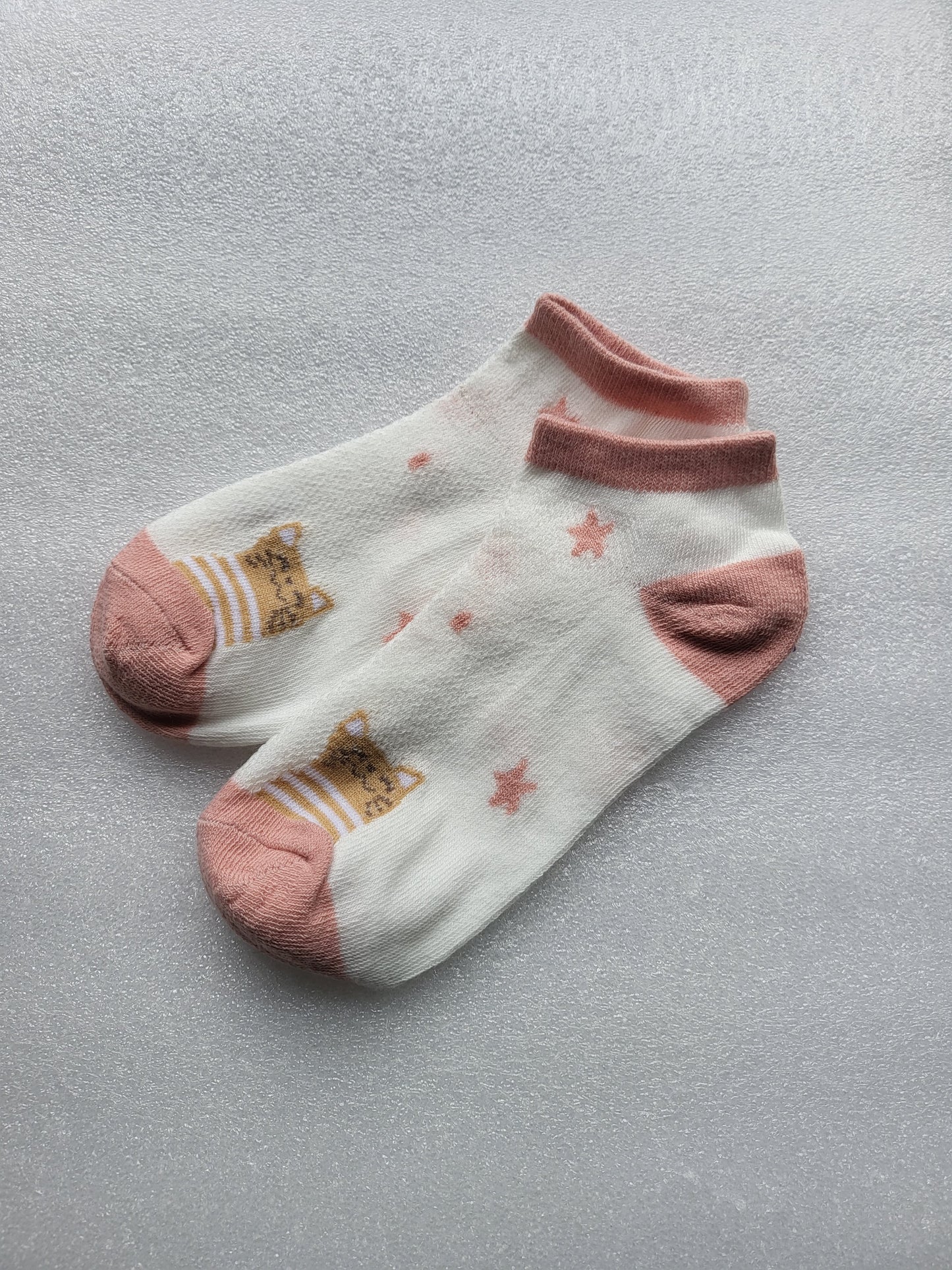 Ankle Socks with Cats, Hearts, Stripes and Dots