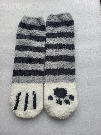 Ankle Socks with Cosy Cat Paws