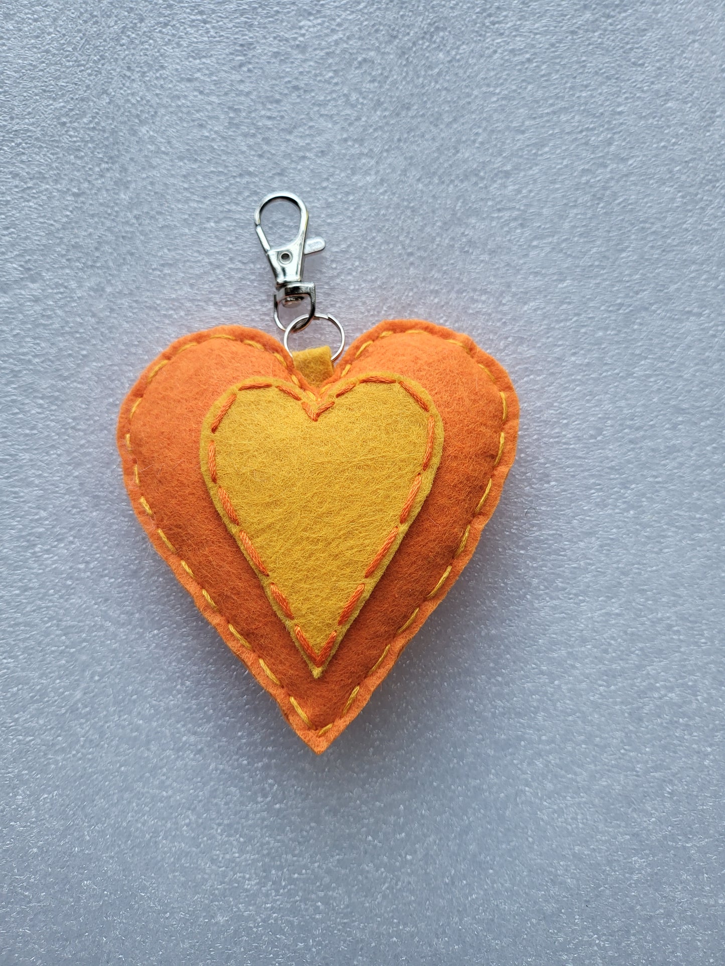 Felt Heart Keyrings or Ornaments