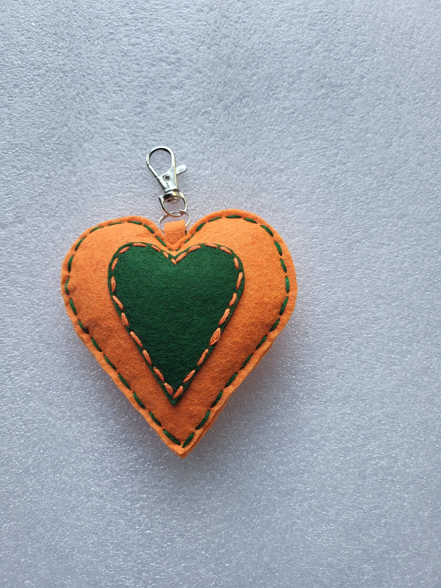 Felt Heart Keyrings or Ornaments