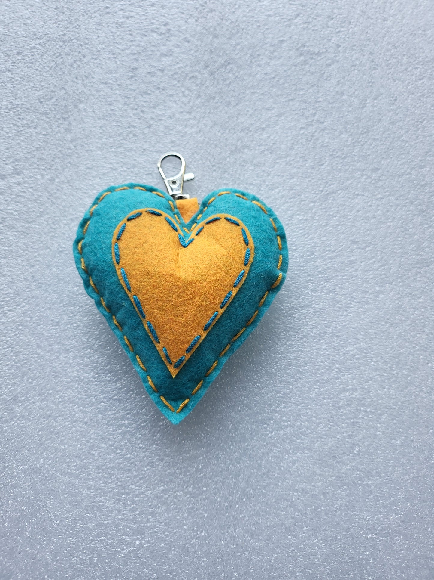 Felt Heart Keyrings or Ornaments