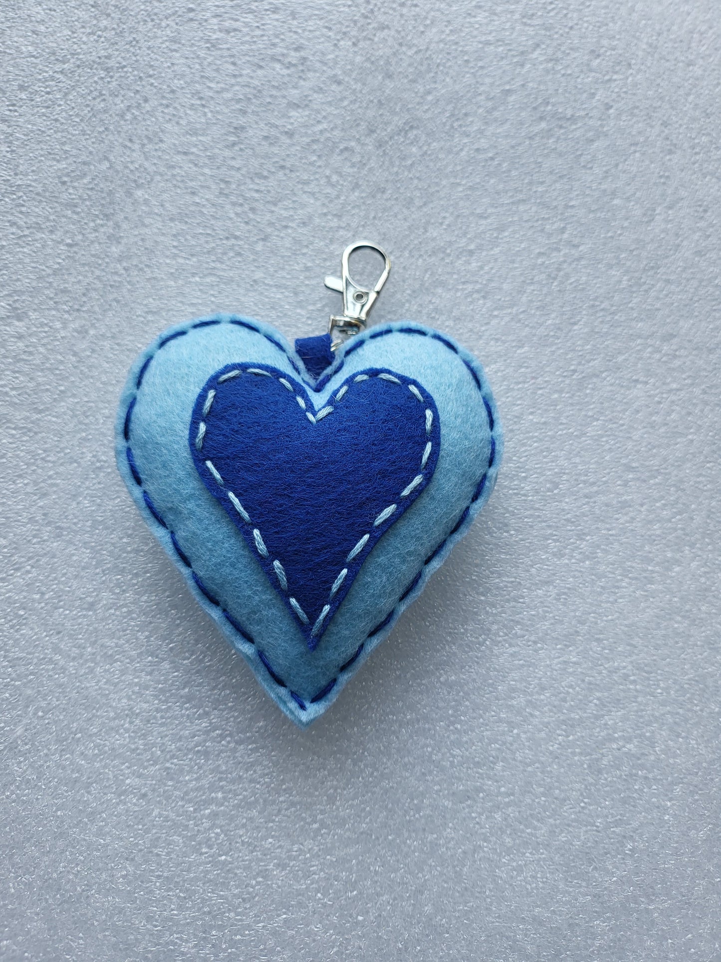 Felt Heart Keyrings or Ornaments