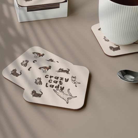 Crazy Cat Lady Coasters