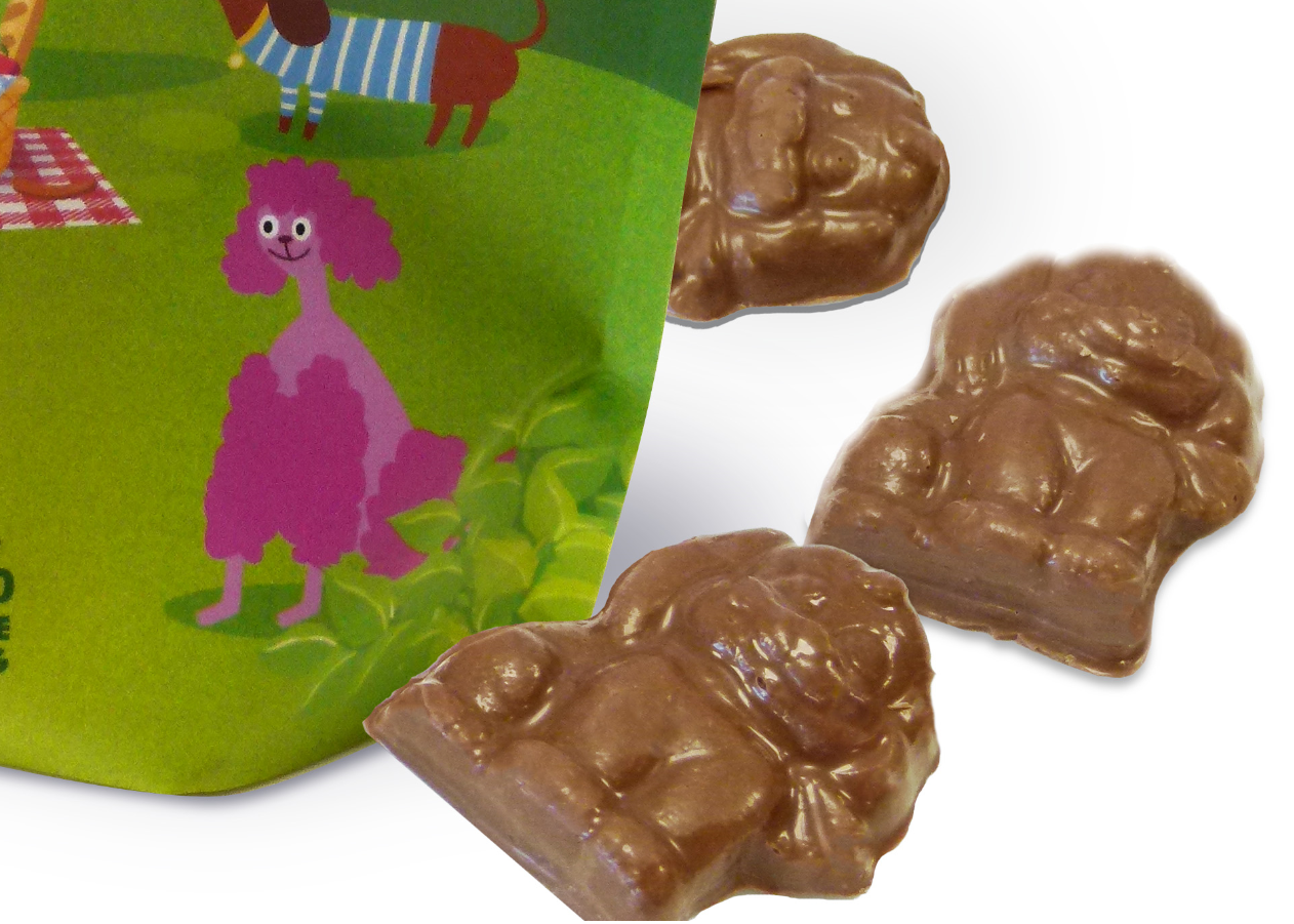 Hames Solid Milk Chocolate Shaped Dogs