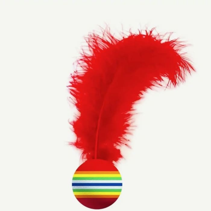 Feather and Ball Cat Toy