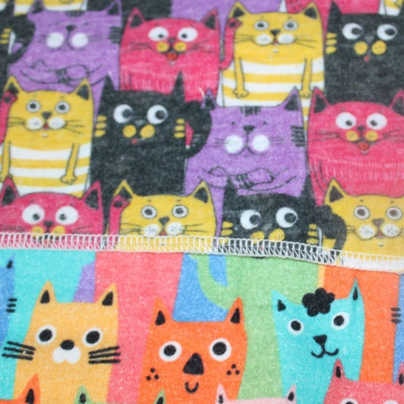 Cotton Cleaning Cloths Decorated with Cats