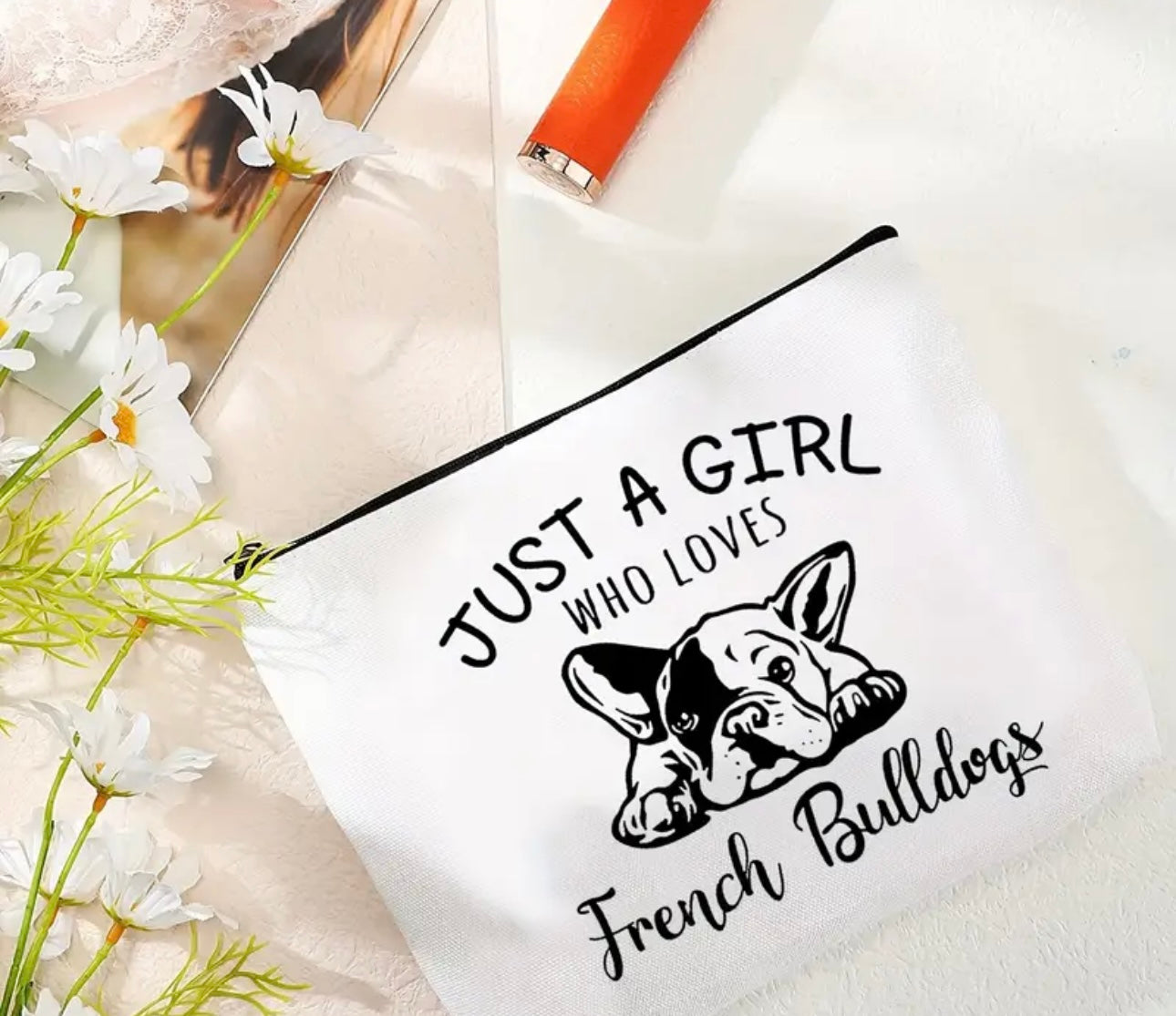 Adorable French Bulldog Lovers Cosmetic Bag