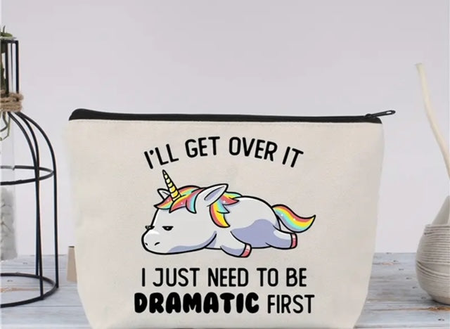 Charming Unicorn Makeup Bag  I Just Need to Be Dramatic