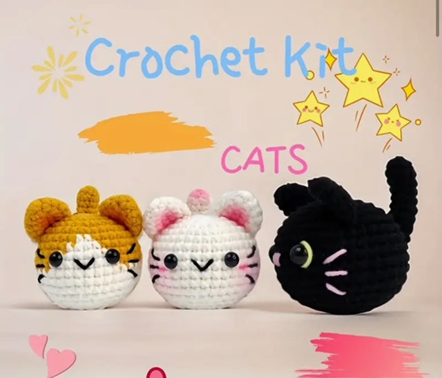 Cats Beginner Crochet Cat Kit