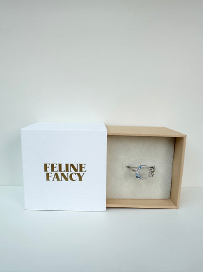 Feline Fancy Moon Light Cat Ring