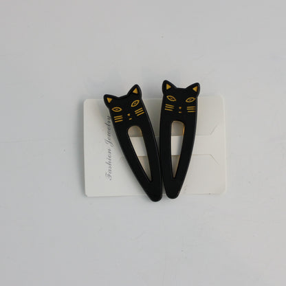 Hair Clips with Cat Heads