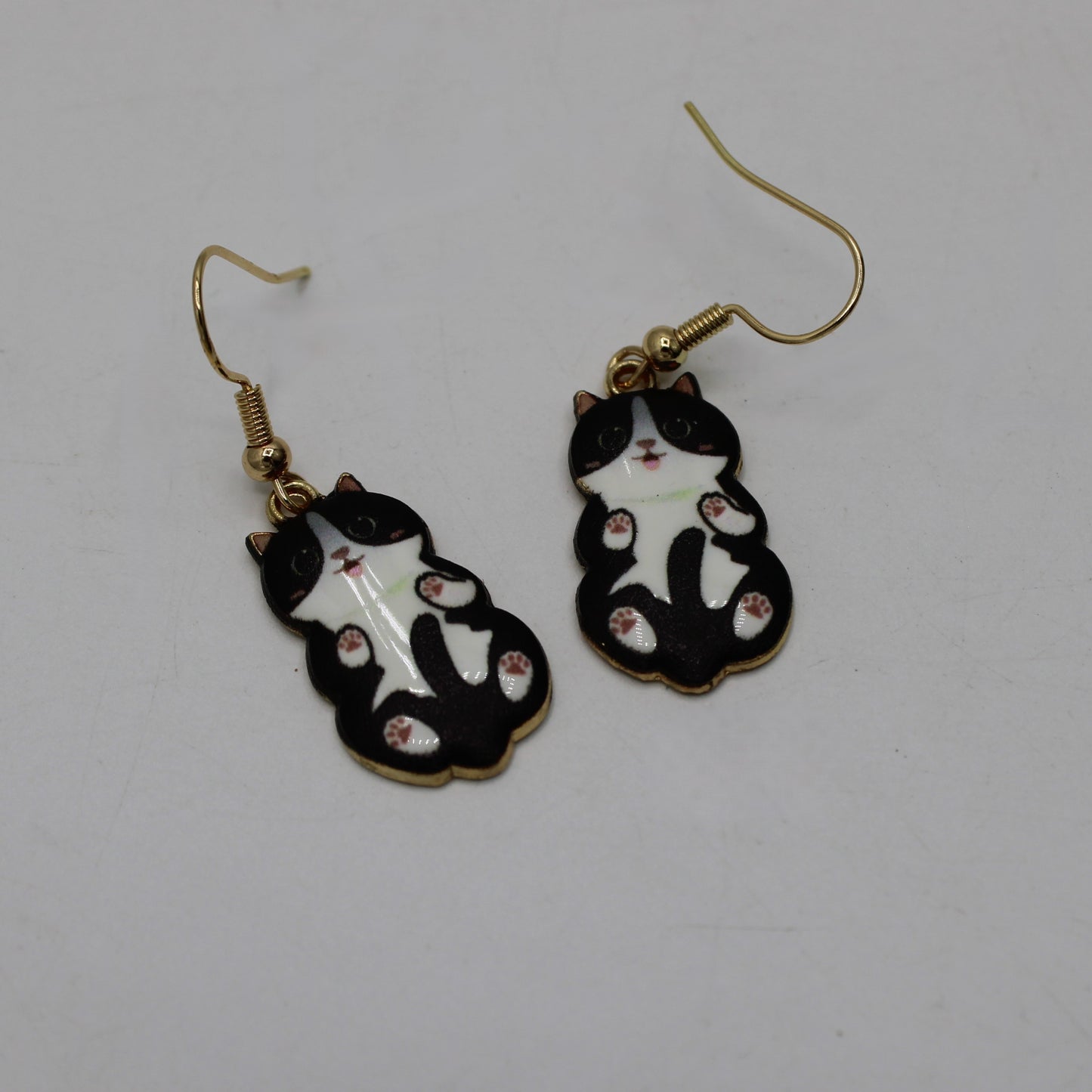 Tuxedo Cat Earrings