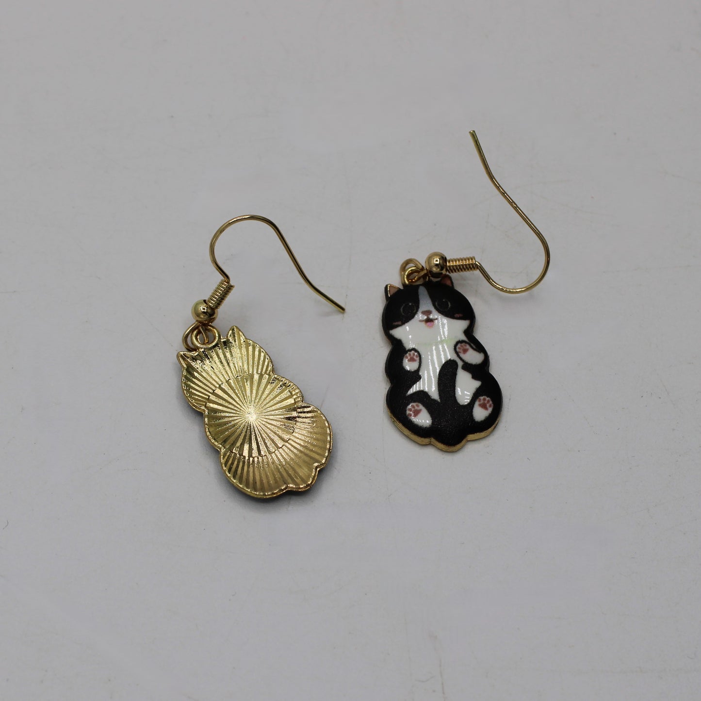 Tuxedo Cat Earrings