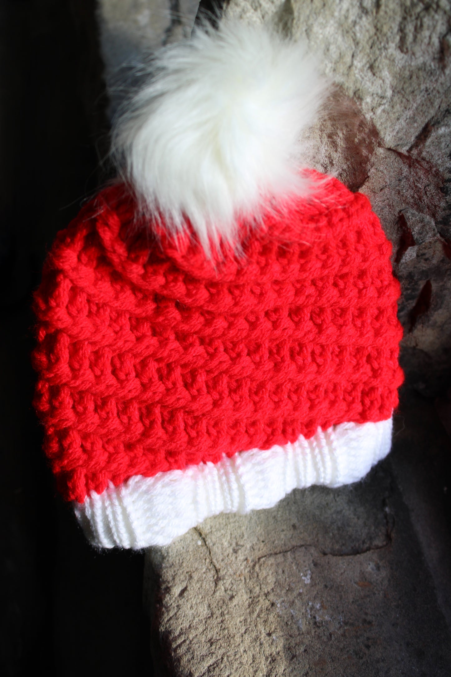 Knitted Faux Fur Bobble Hat