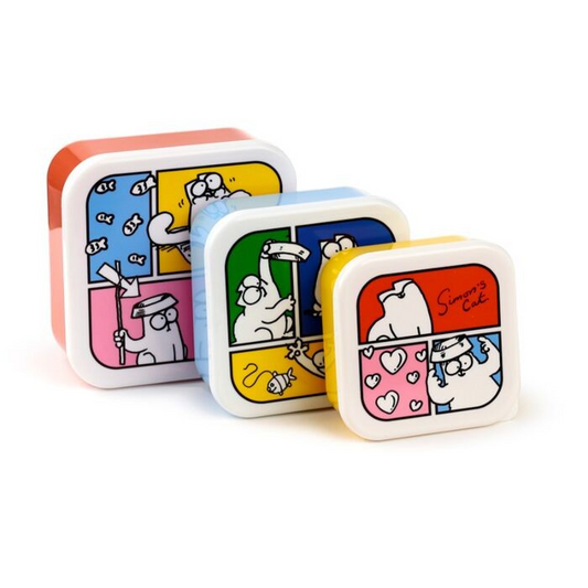 Simons Cat 3 Nested Lunch Boxes