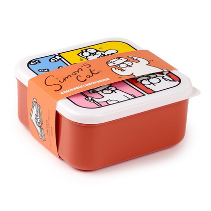 Simons Cat 3 Nested Lunch Boxes