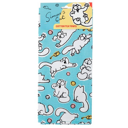 Cotton Tea Towel Simons Cat