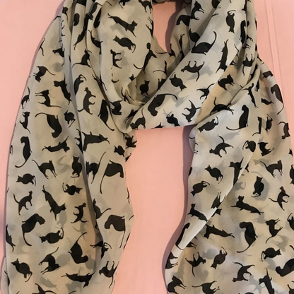 Scarf with Cats