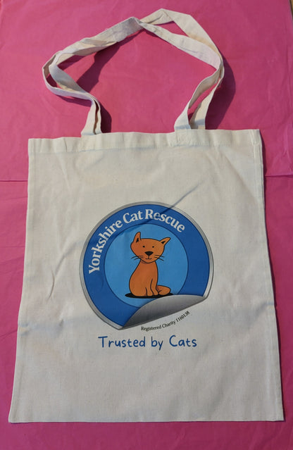 Exclusive Yorkshire Cat Rescue Logo Cotton Tote Bag