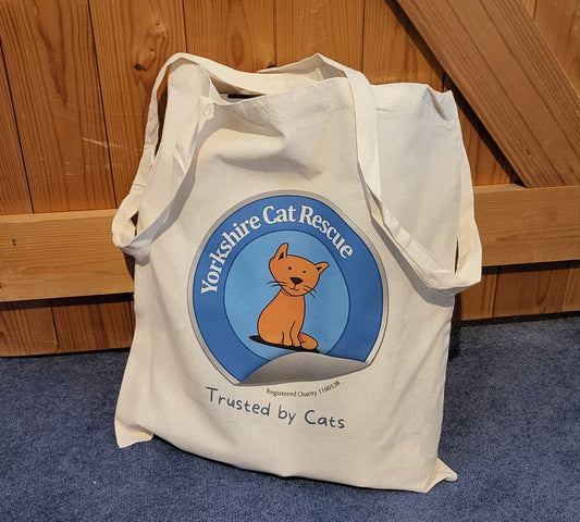 Exclusive Yorkshire Cat Rescue Logo Cotton Tote Bag