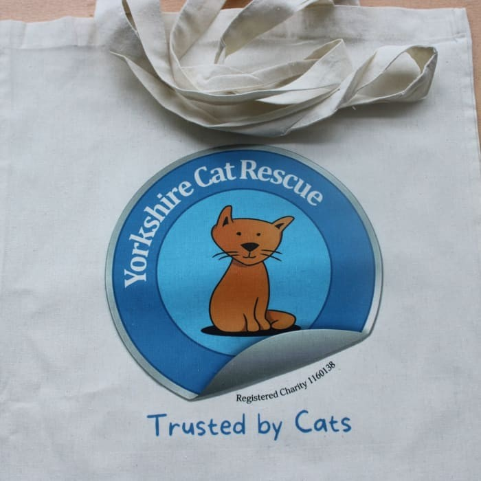 Exclusive Yorkshire Cat Rescue Logo Cotton Tote Bag