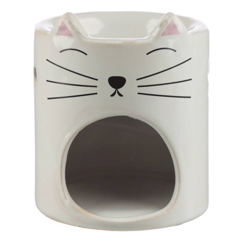 Feline Fine Ceramic Cat Head Oil Burner