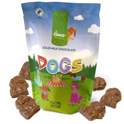 Hames Solid Milk Chocolate Shaped Dogs