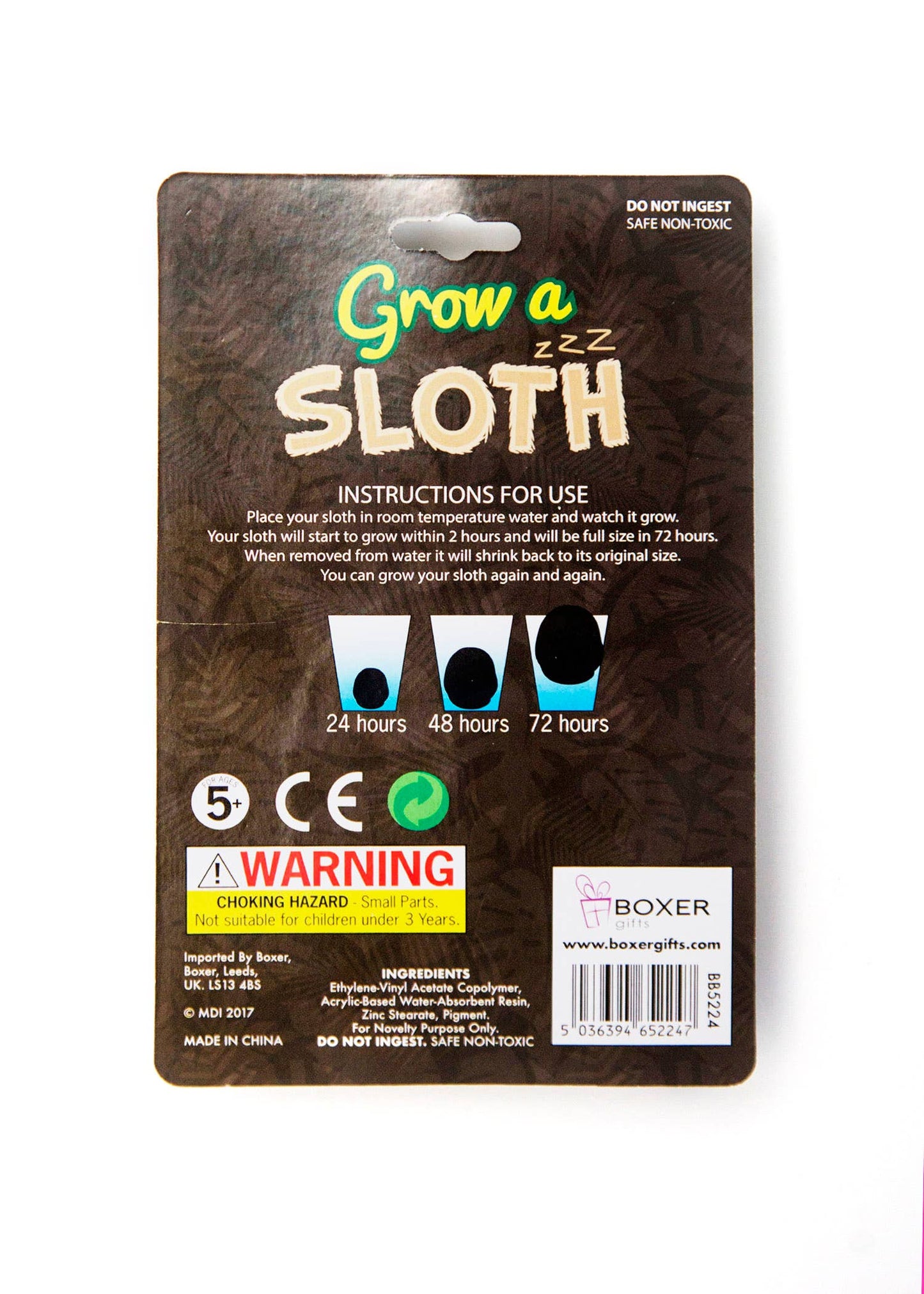 Grow A Sloth Toy and Stocking Filler