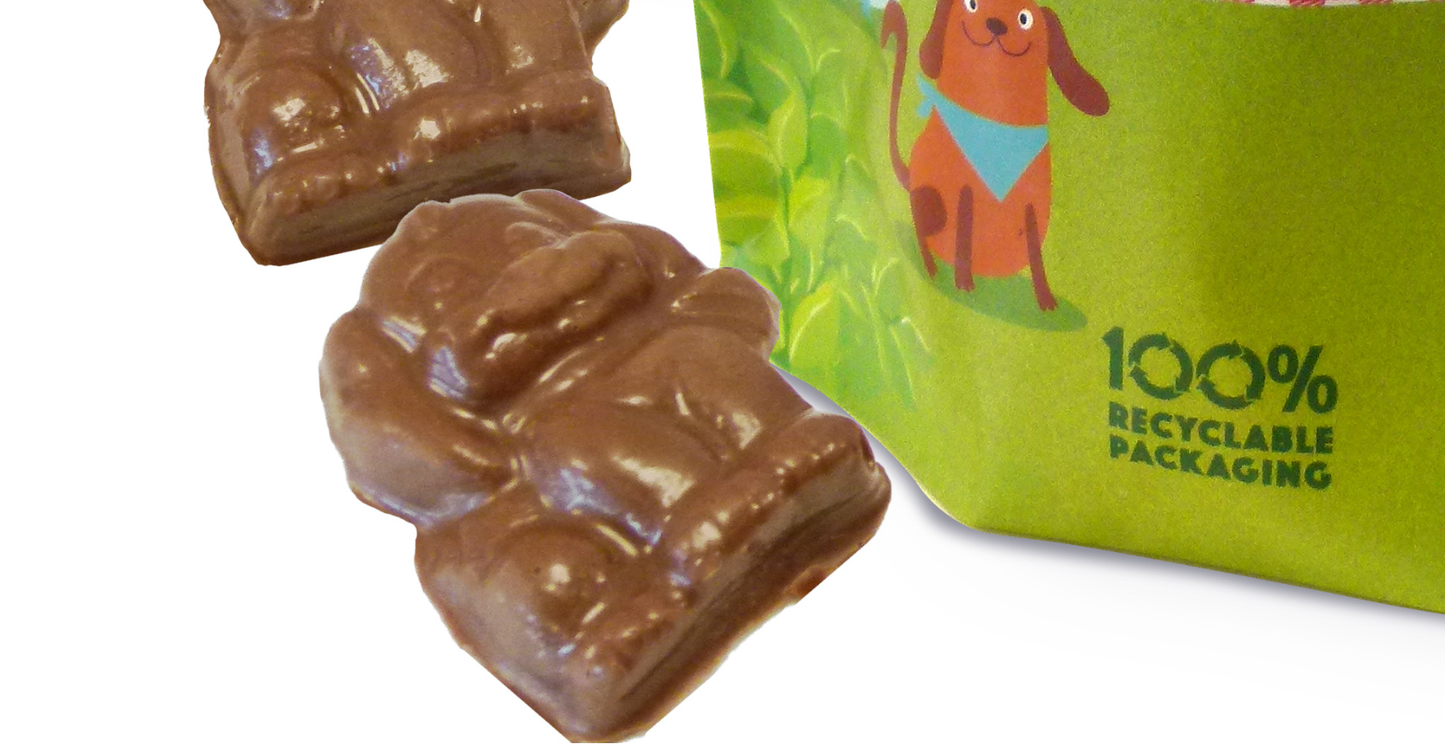 Hames Solid Milk Chocolate Shaped Dogs