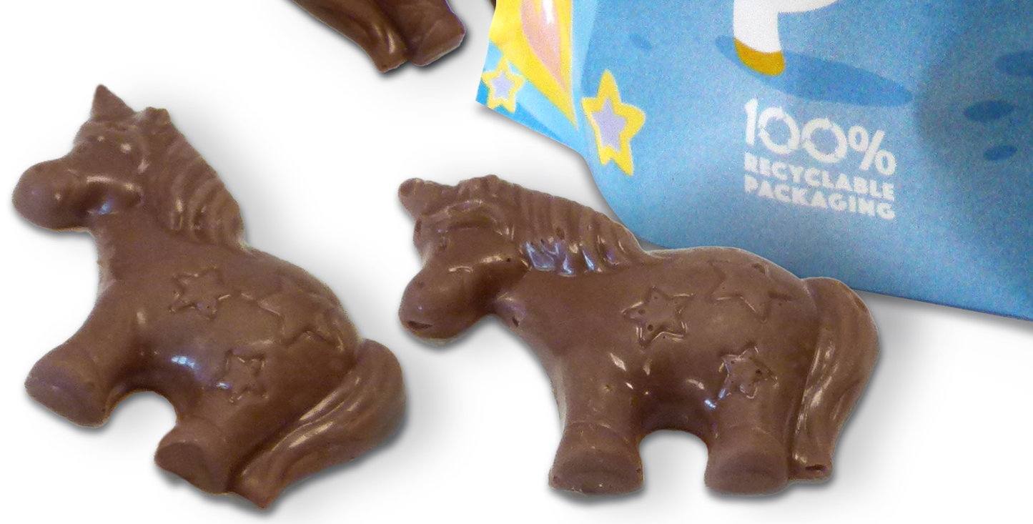 Hames Solid Milk Chocolate Shaped Unicorns