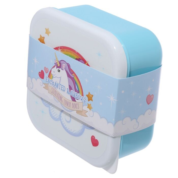 Enchanted Rainbows Unicorn Set of 3 Lunch Box SML